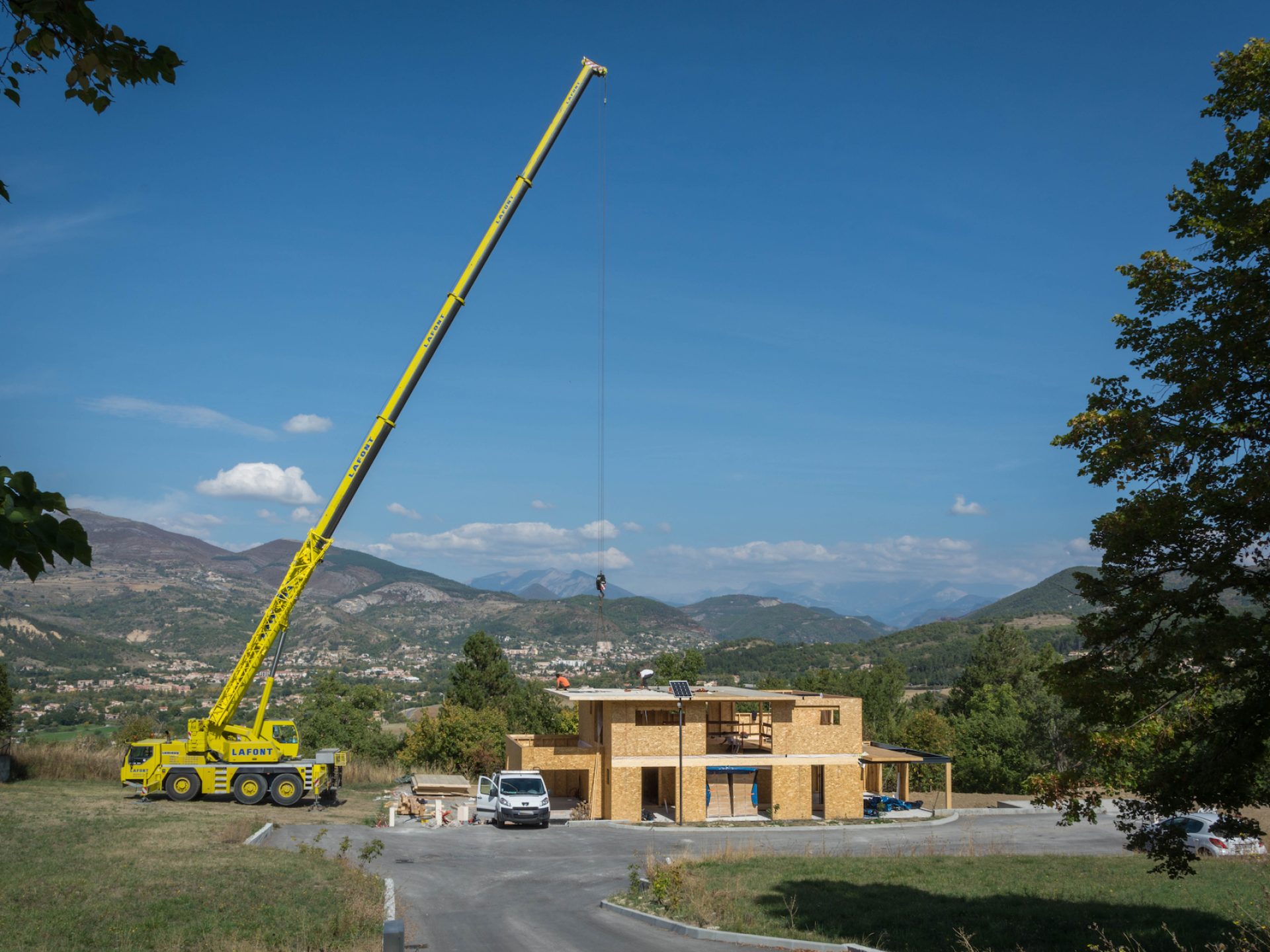 NaturARCH, Architecture conception bioclimatique durable, maison en longueur, Beaussier Champtercier, Alpes-de-Haute-Provence